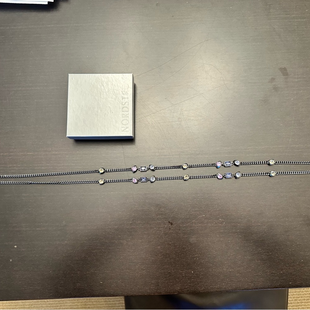 Givenchy Silver and Purple Women's Necklace